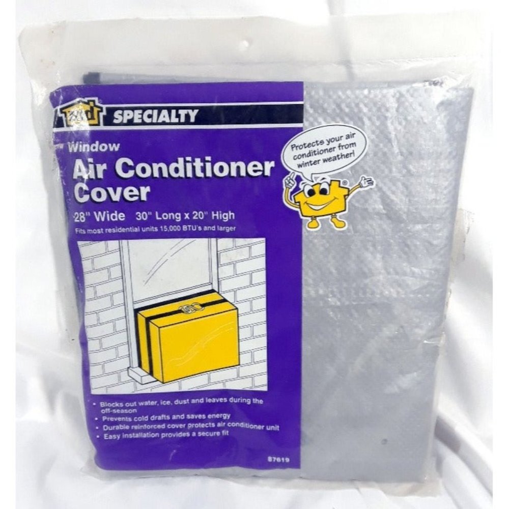 MD Specialty Window Air Conditioner Cover 28in Wide Blocks Winter Weather